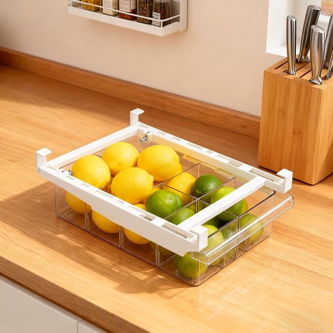 Fridge Drawer Organizer, Pull Out Shelf Storage Transparent Organizer - Image 7