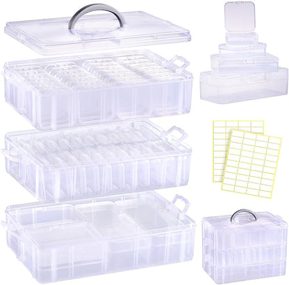Funtopia Bead Organizers and Storage, Mini Clear Organizers by Funtopia