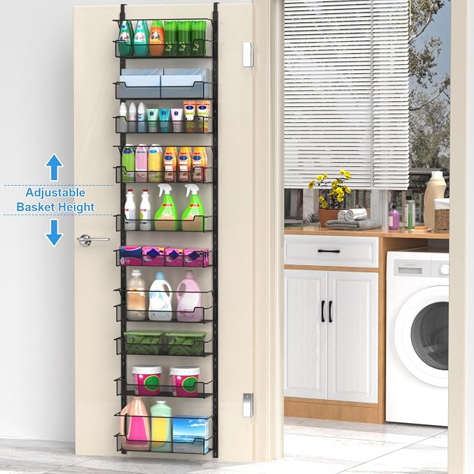 Over the Door Pantry Organizer, 10-Tier Over the Door Organizer - Image 4