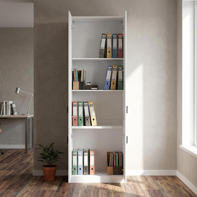94.5" Extra Tall Wood Storage Cabinet, Office Cabinet - Image 3