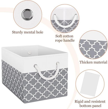 Storage Bins 2-Pack, Foldable Storage Baskets - Image 4