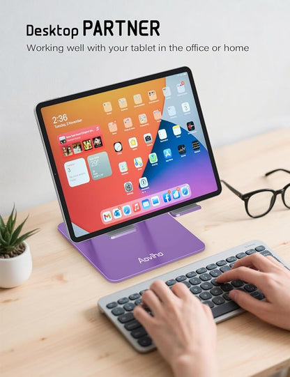 Tablet Stand Holder for Desk, Adjustable Desktop Tablet Holder, Foldable - Image 3