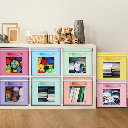 Threehoney 10 Pcs Fabric Storage Cubes - Image 2