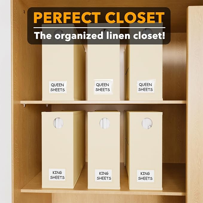 SpaceAid 6 Pack Bed Sheet Organizers and Storage, Foldable Sheet Organizer - Image 5