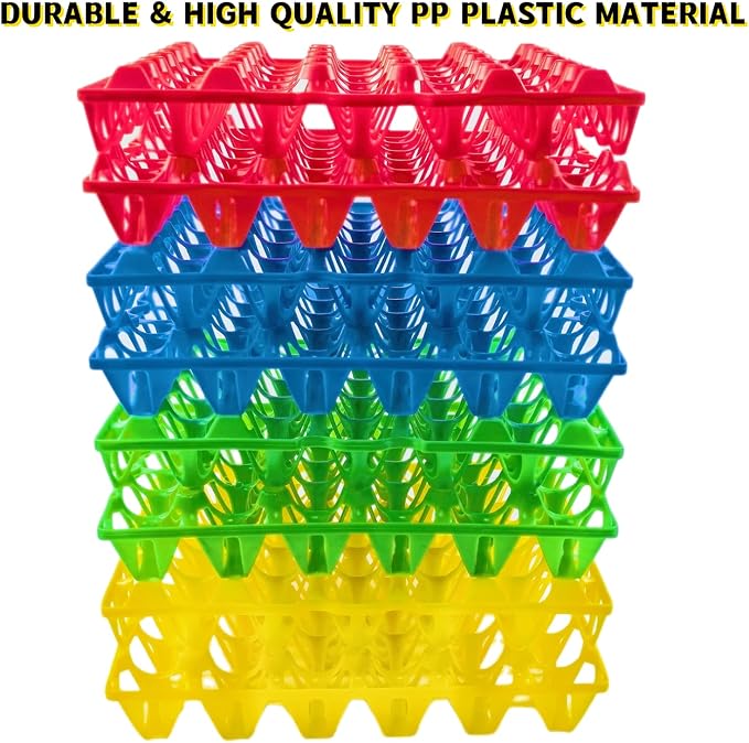 8-Pack Plastic Egg Tray Egg Crates 30-Egg Flats - Image 3