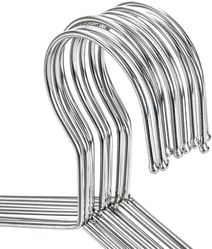 Tosnail 50 Pack Stainless Steel Strong Wire Metal Hangers Heavy Duty Clothes - Image 3