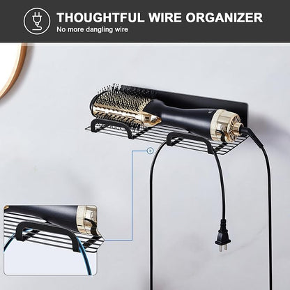 Straighteners Holder Wall Mounted Metal Hair Dryer Holder - Image 5