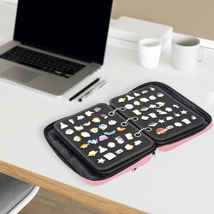 Enamel Pin Display Pages Pin Carrying Case, Pins Collection Storage Organizer - Image 4