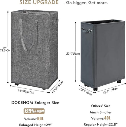 DOKEHOM 90L X-Large Laundry Basket - Image 3