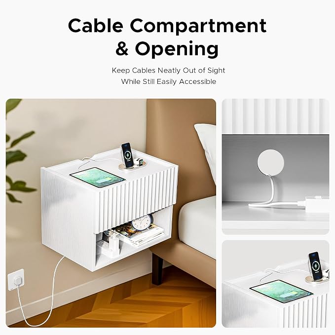 Floating Nightstand Bedroom Bedside Table - Image 5