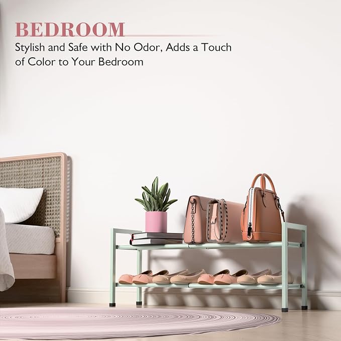 Bumusty 2-Tier Expandable Shoe Rack - Image 6