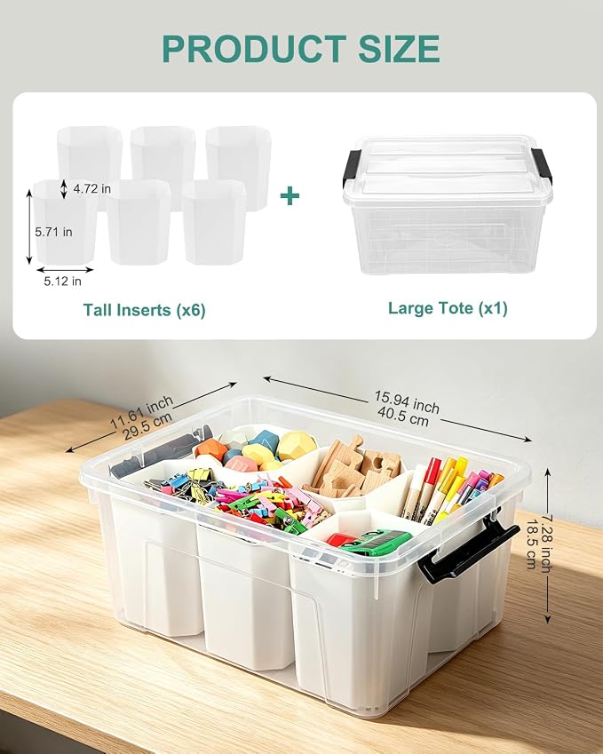 EOENVIVS Clear Storage Tote - Image 2