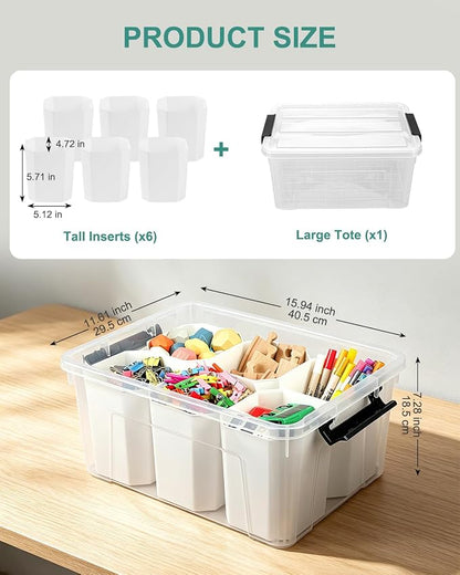EOENVIVS Clear Storage Tote - Image 2