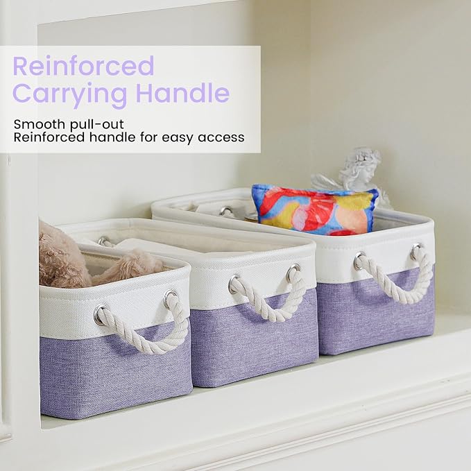 11.8x7.9x5.2 Inch Fabric Small Storage Bins - Image 3