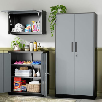 INTERGREAT Metal Storage Cabinet, Tall Metal Cabinet - Image 9
