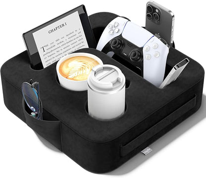 Couch Cup Holder Pillow, Sofa and Bed Organizer Caddy by Unknown