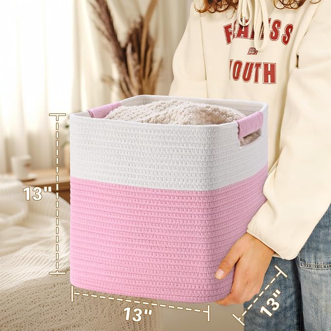 13 Inch Storage Cubes, 3 Pack Cube Storage Bins - Image 4