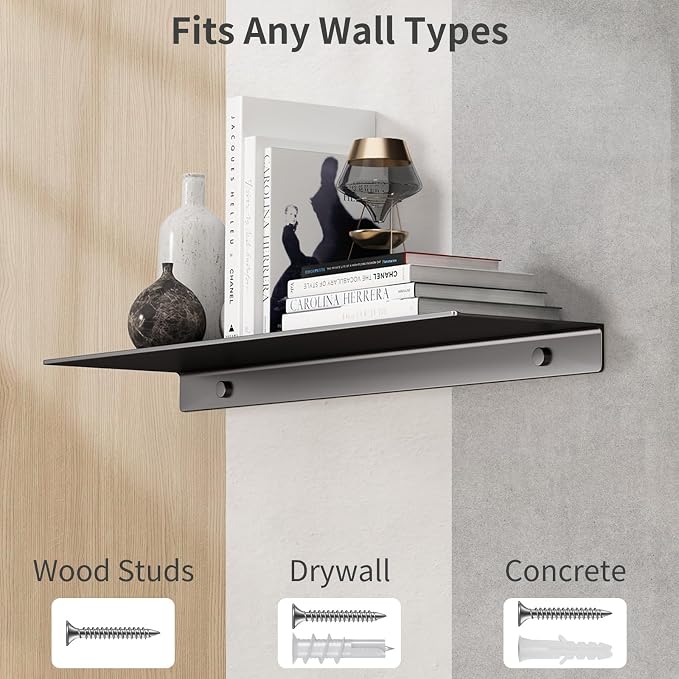 Danpoo 20 inch Floating Shelf for Wall Organizer & Storage, Mini Display Shelf - Image 7