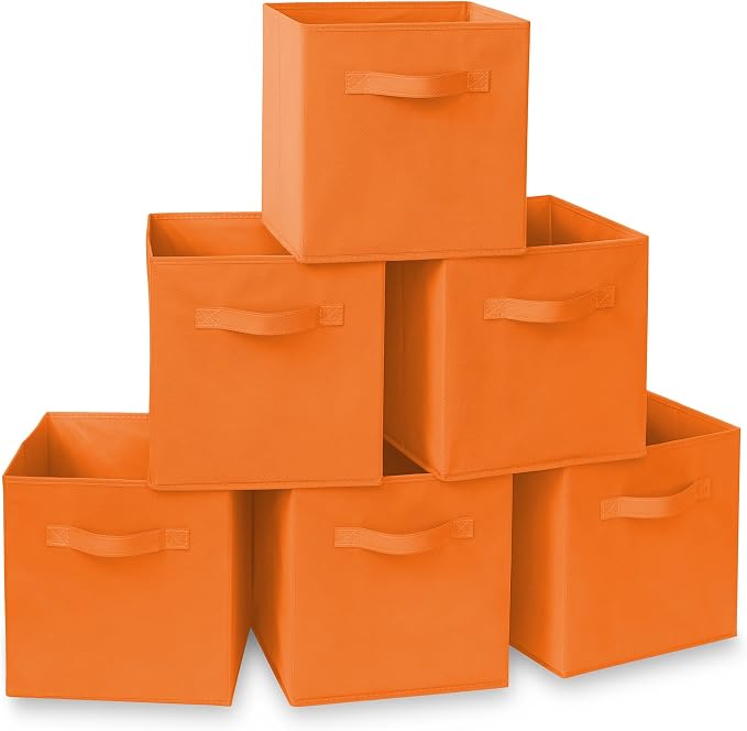 Casafield Set of 6 Collapsible Fabric Cube Storage Bins, Cubby Organizers & More by Casafield