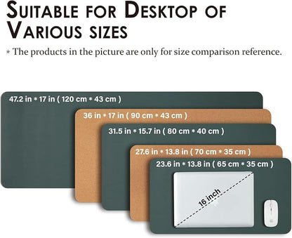 Cork Desk Mat - Small Dual-Sided Desk Pad - Image 5