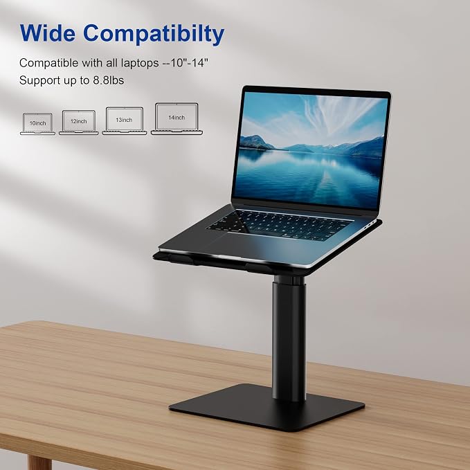 BESIGN LSX6 Computer Holder Stand, Ergonomic Adjustable Notebook Riser - Image 3