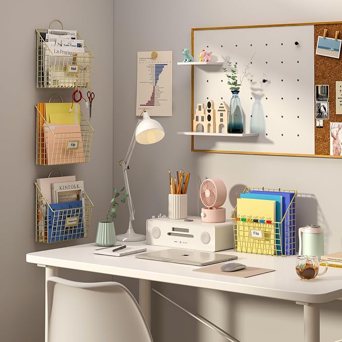 4 Packs Hanging Wall File Organizer - Image 3