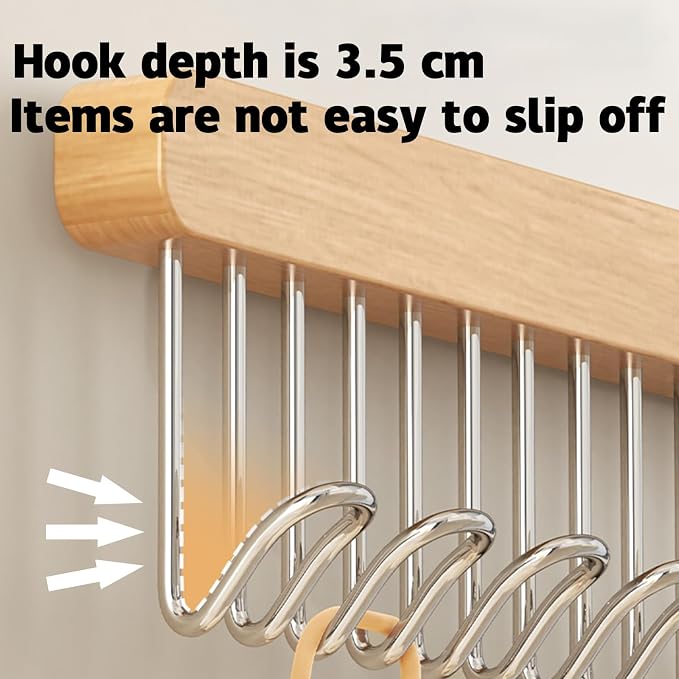 2 Pack Closet Valet Rod, Pull Out Belt Hanger - Image 5