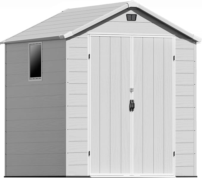 Patiowell 6X6 FT Plastic Outdoor Storage Shed by Patiowell