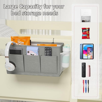 Dual-purpose Bedside Caddy Bedside Organizer, Bed Caddy - Image 5