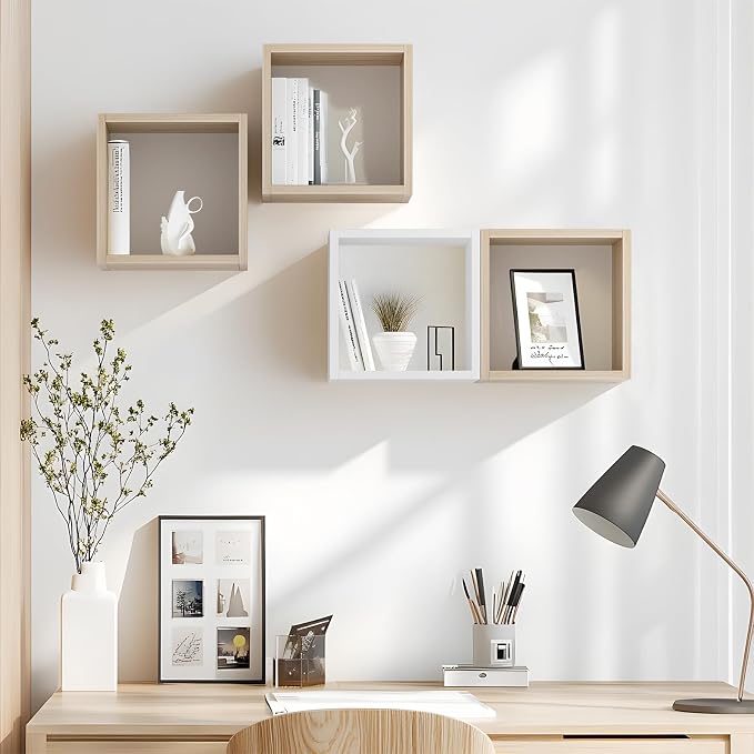 Cube Floating Shelves Set2, Display Shelves Wall Mount 7.75" D x 12.5" W x - Image 7