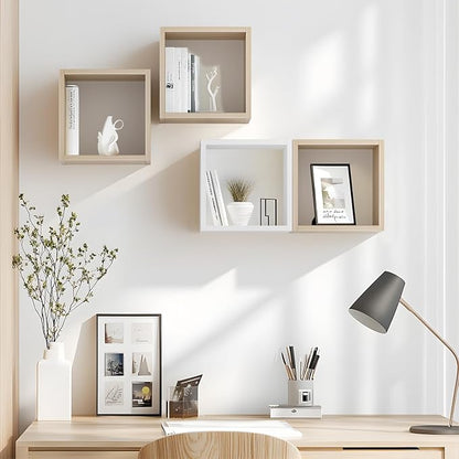 Cube Floating Shelves Set2, Display Shelves Wall Mount 7.75" D x 12.5" W x - Image 7