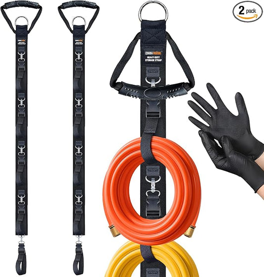 Extension Cord Organizer with 5 Detachable straps 2 PCS | Extension Cord Hanger by Chinrose