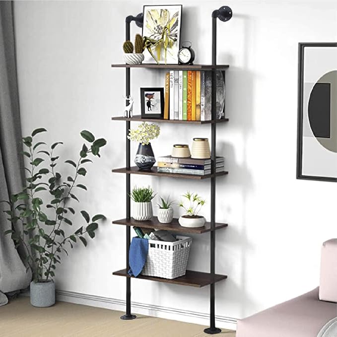 Industrial Pipe Multi Shelves Wall Mount Living Room Bar Floating Shelf 24 - Image 5