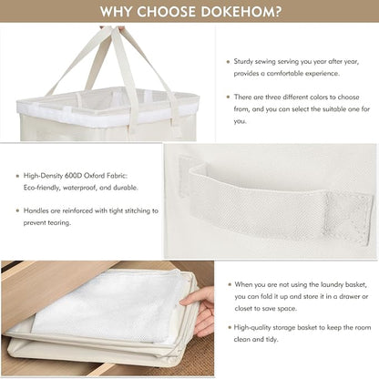 DOKEHOM 90L X-Large Laundry Basket - Image 4