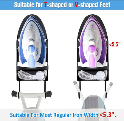 Ironing Board Hanger Wall Mount Ironing Holder Heat Resistant Iron Hanger - Image 5