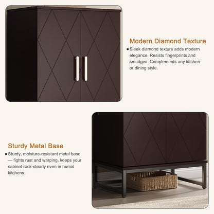 Saudism Pantry Cabinet, Large Cupboard - Image 4