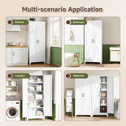 Letaya 75" H Metal Storage Cabinet - Image 3
