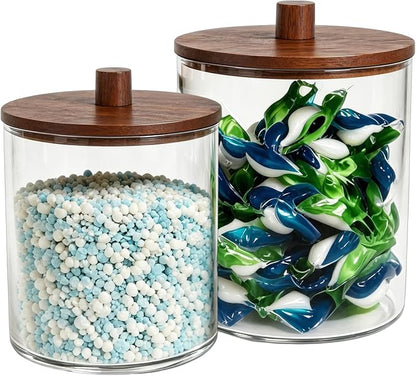 Amolliar Laundry Pods Storage Container, 2 Pack Large Detergent Container by Amolliar