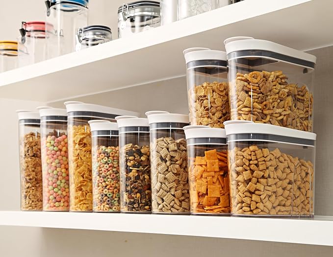 Felli Cereal Container Storage Airtight Holds 32 oz Family Size Breakfast Box - Image 7