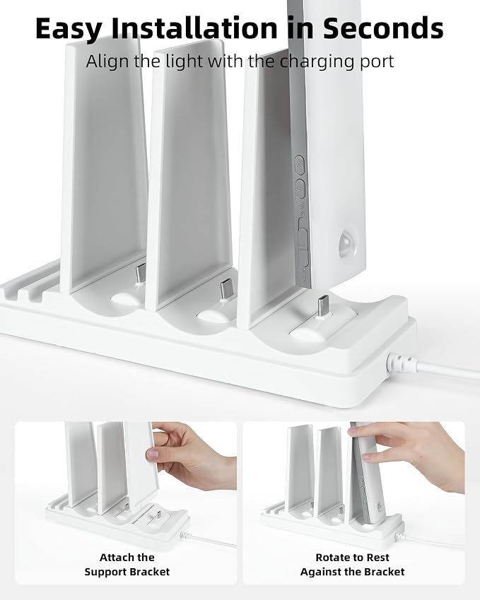 EZVALO Charging Station for Under Cabinet Lighting, Charging Base Compatible - Image 9