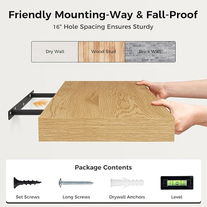 12 Inch Deep Floating Shelves, 16 x 12 Floating Shelf - Image 8