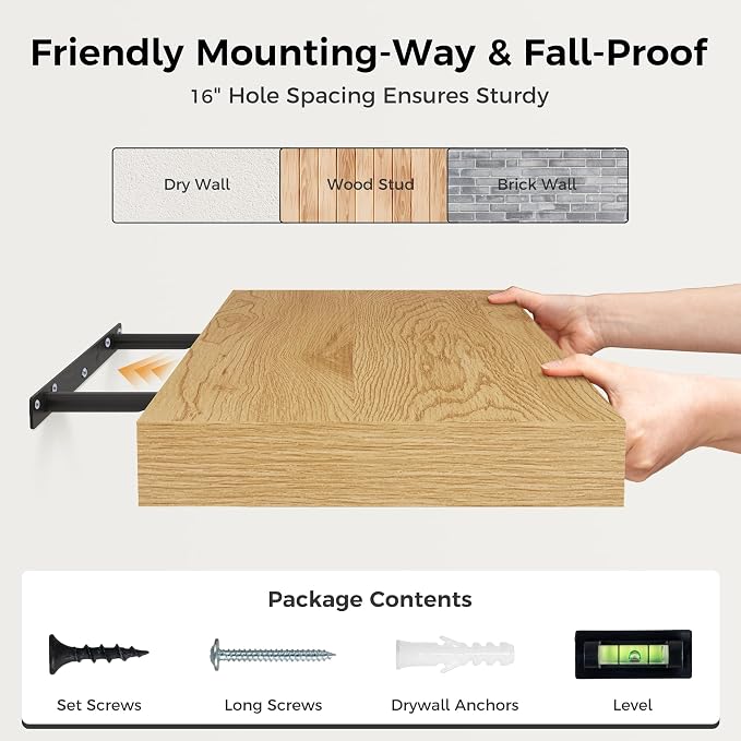 Floating Shelves 36 Inch Long, 12 Inch Deep Floating Shelves - Image 8
