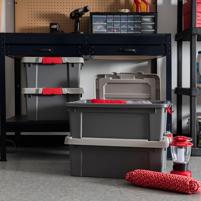 IRIS USA 12 Gallon Lockable Storage Totes - Image 2