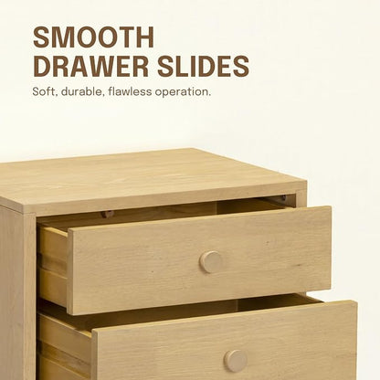 NTC Lux Nightstand with 2 Drawers, Featuring Adaptable Design, 150 lbs Load - Image 5
