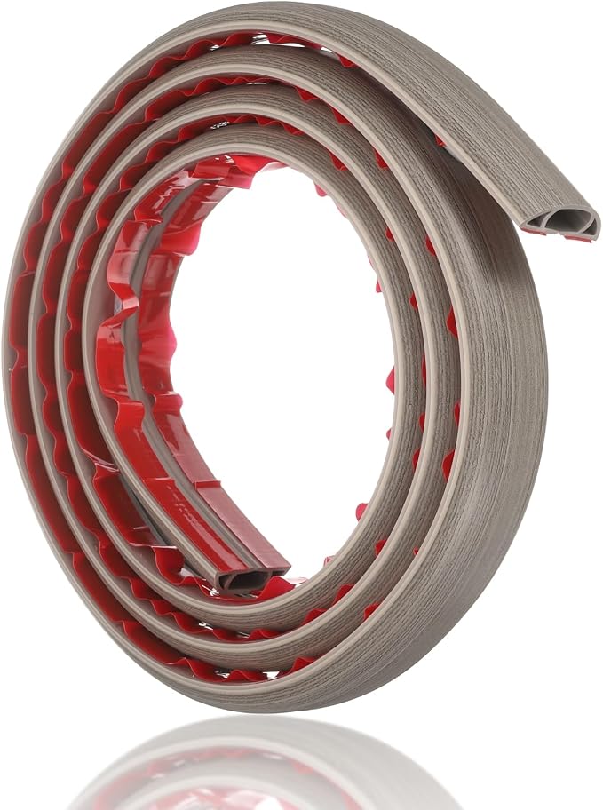 HARFINGTON 6ft Cord Cover Floor W0.6 x H0.33 Inner Channel PVC Hide Extension - Image 3