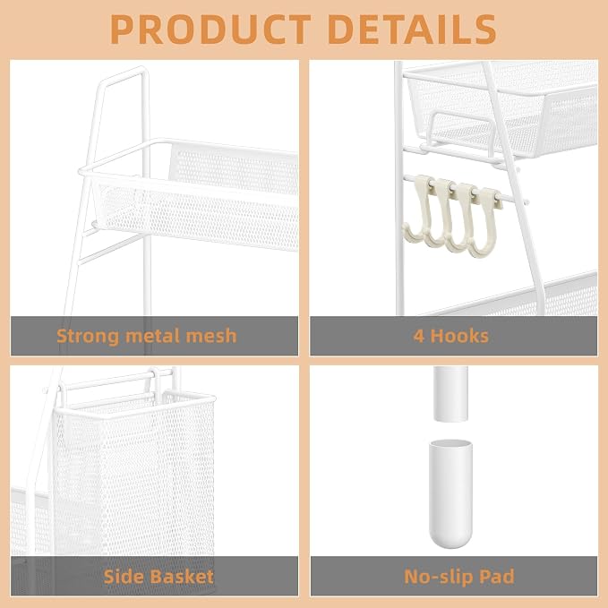 VITVITI 2-Tier Bathroom Organizer Countertop, Metal Wire Mesh Bathroom Counter - Image 6