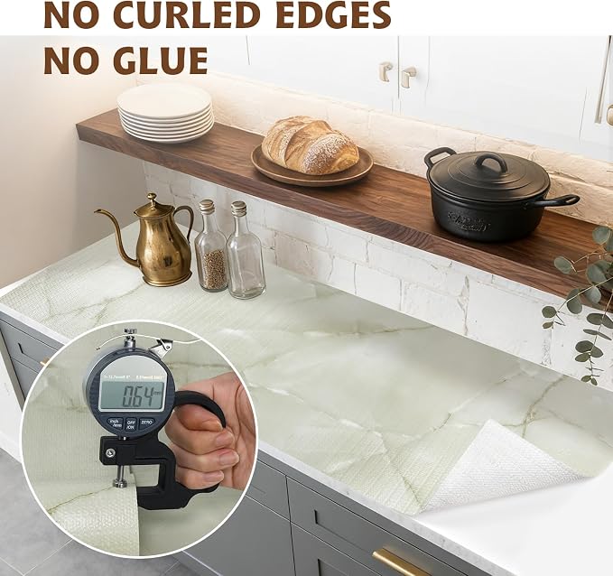 2-Layer Drawer and Shelf Liner for Kitchen Cabinet: 17in X 30Ft Non Slip - Image 8
