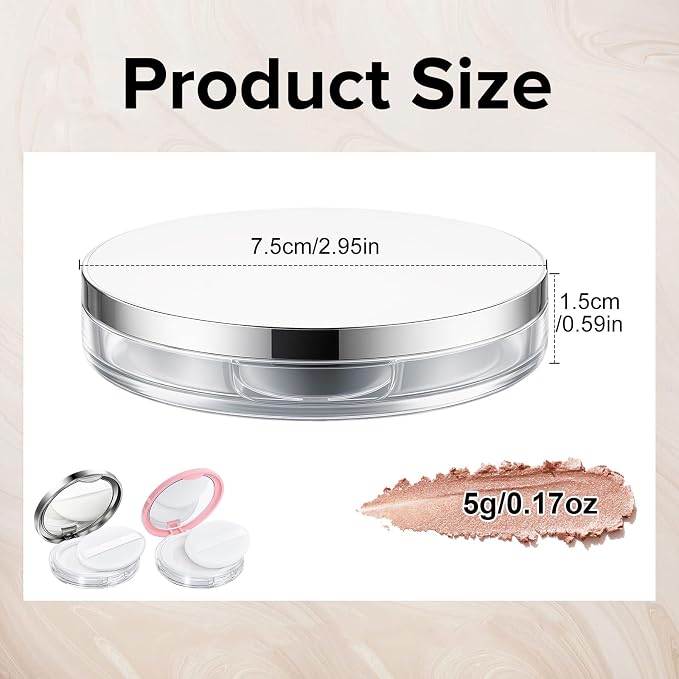Tokusatsu 2-Pack Refillable Loose Powder Container - Image 2