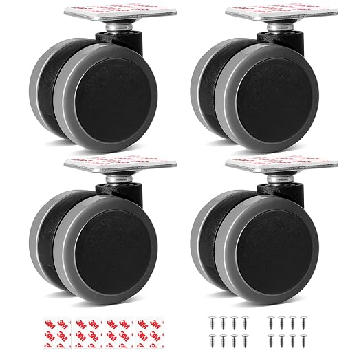 Self Adhesive Caster Wheels Set by Cofufu