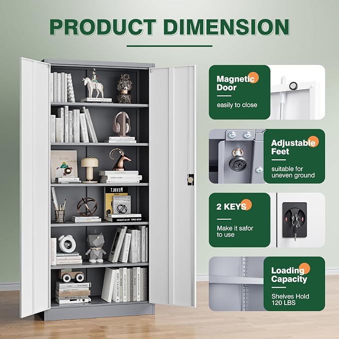 Letaya Metal Garage Storage Cabinets - Image 6
